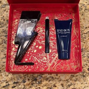 Carolina Herrera Bad Boy Cobalt Fragrance Set - Red and Black